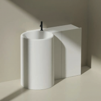 Раковина Cielo Itaca ITFREEC отдельностоящая, слив в пол 53х53х85 см схема 1