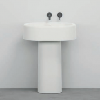 Пьедестал для раковины Cielo Itaca ITCOLP 21х30х67 см слив в стену схема 1