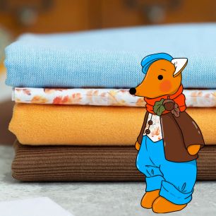 Набор для марафона Лис Мальчик в коричнево-голубом