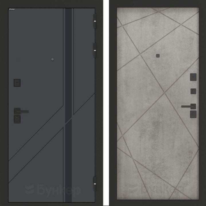 Входная дверь Бункер BN-12 - 24 Бетон светлый