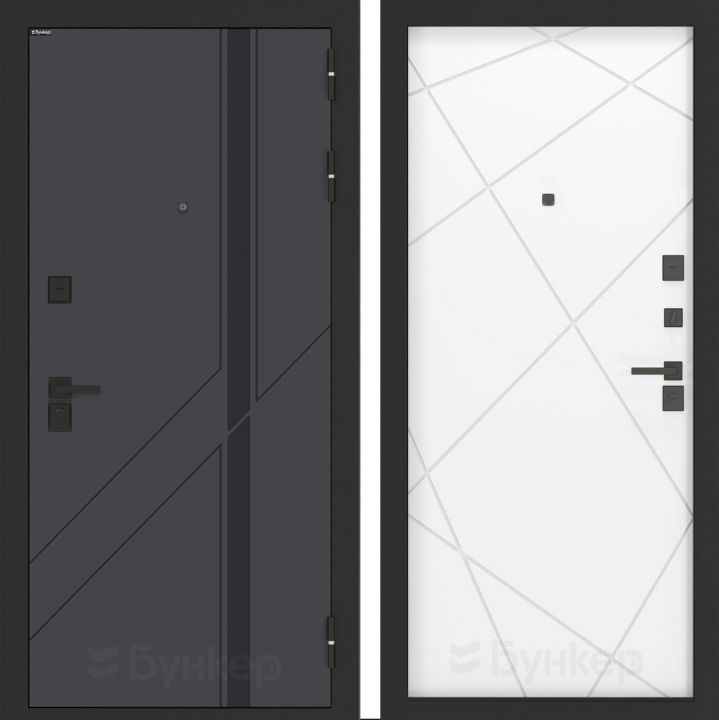 Входная дверь Бункер BN-12 - 24 Белый софт