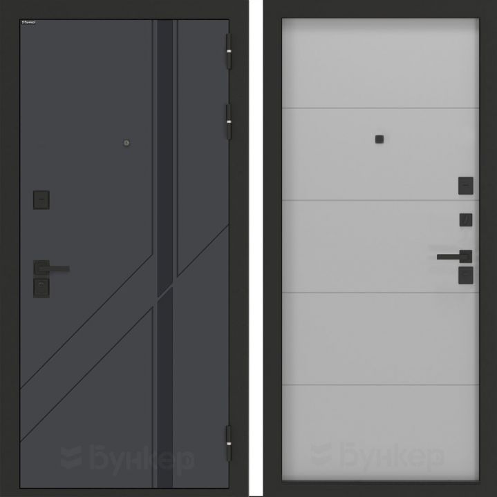 Входная дверь Бункер BN-12 - 13 Грей софт