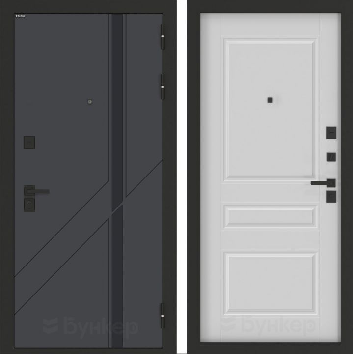 Входная дверь Бункер BN-12 - 13 Белый софт