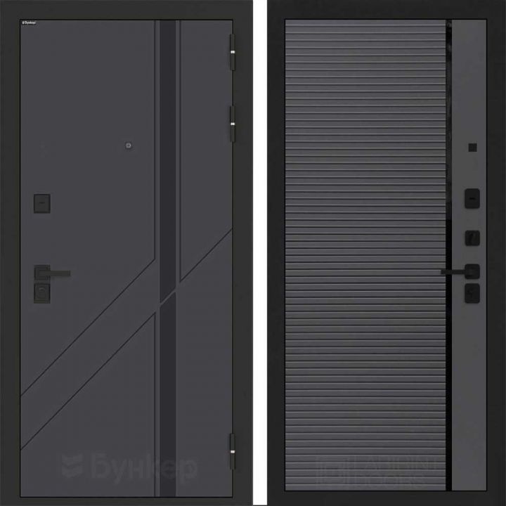 Входная дверь Бункер BN-12 - 22 Графит софт