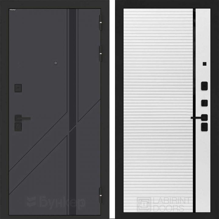 Входная дверь Бункер BN-12 - 22 Белый софт