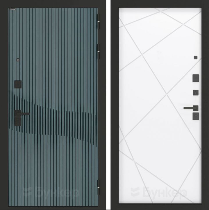 Входная дверь Бункер BN-13 - 24 Белый софт