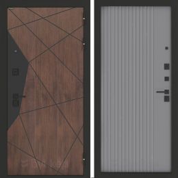 Входная дверь Бункер BN-14 - 29 Серый софт рельеф