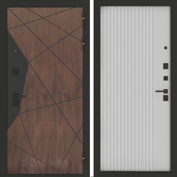 Входная дверь Бункер BN-14 - 29 Белый софт рельеф