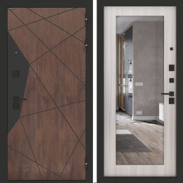 Входная дверь Бункер BN-14 - Зеркало 18 
Сандал белый