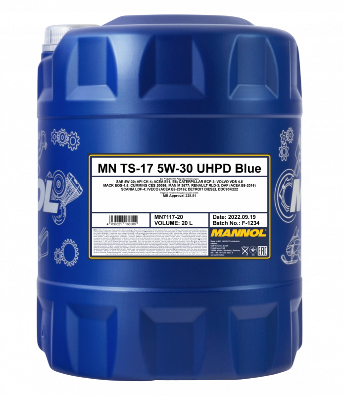 Mannol TS-17 UHPD 5W-30, 20л