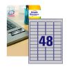 L6009-100 Этикетки самоклеящиеся Avery Zweckform из серебристой пленки 45.7х21.2 мм (48 штук на листе, 100 листов)