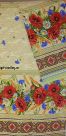 Рушник из 100 % хлопка (красные маки)