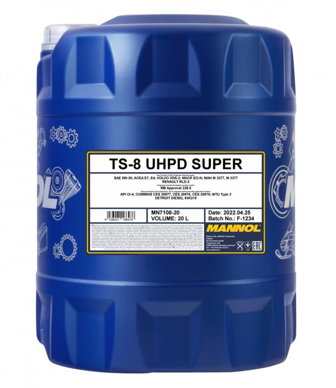Mannol TS-8 UHPD Super 5W-30, 20л