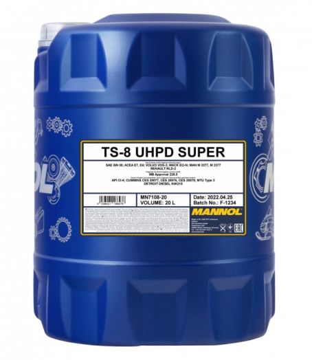 Mannol TS-8 UHPD Super 5W-30, 20л