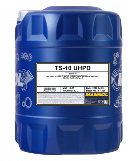 Mannol TS-10 UHPD 5W-40, 20л
