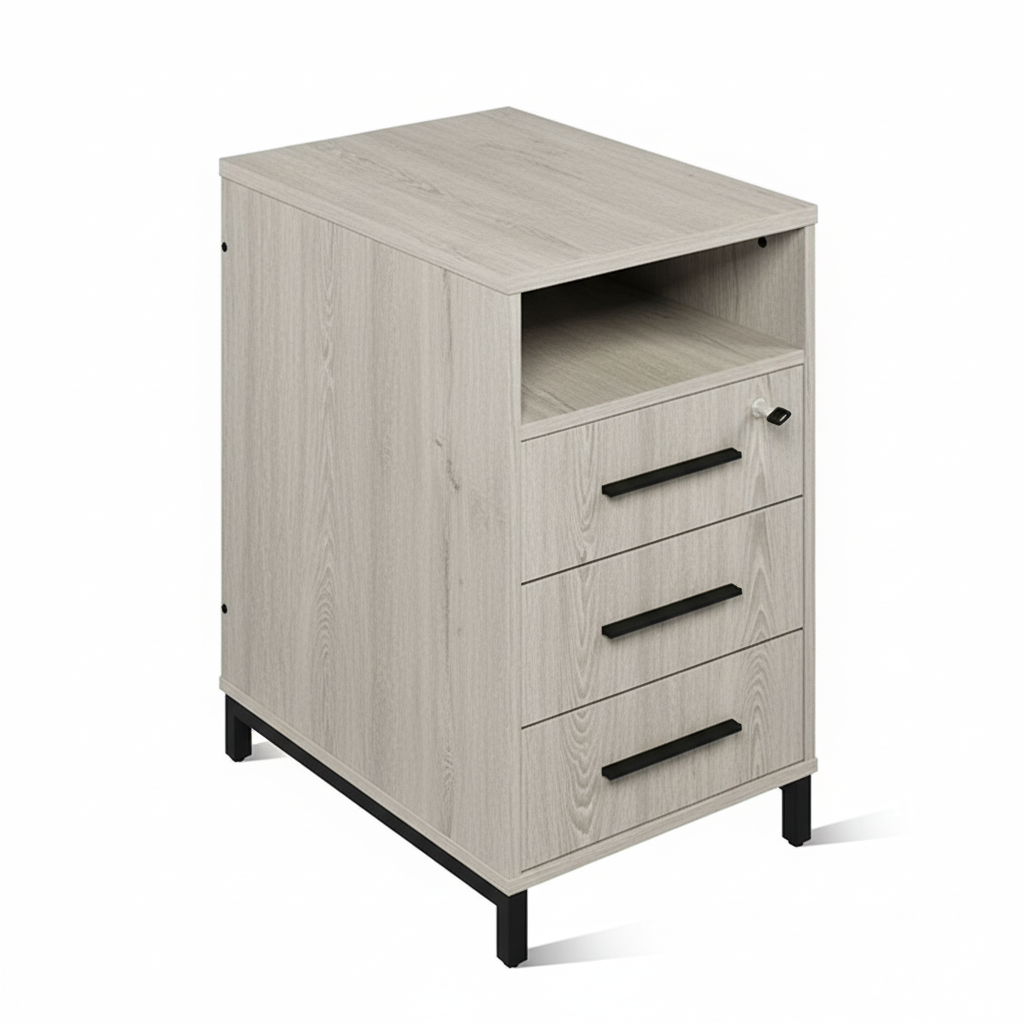 ЛОФТ-5 Тумба приставная с замком (450х600х750 мм) Дуб Канадский