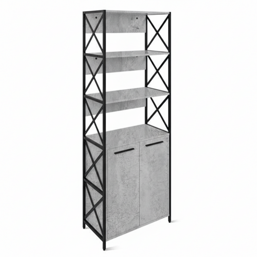 ЛОФТ-10 Шкаф для документов (700х370х1900 мм) Бетон