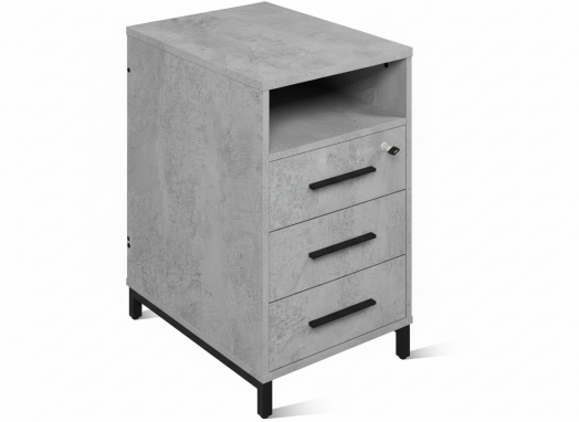 ЛОФТ-5 Тумба приставная с замком (450х600х750 мм) Бетон