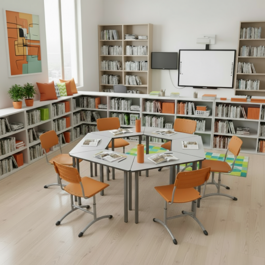 Стул ученический регулируемый Отличник Пластик Оранжевый