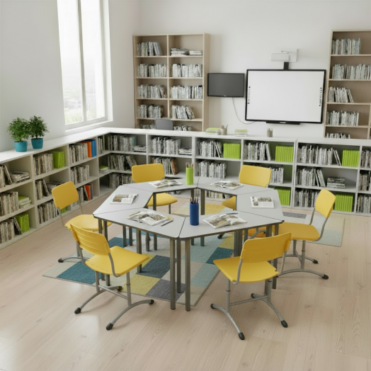 Стул ученический регулируемый Отличник Пластик Жёлтый