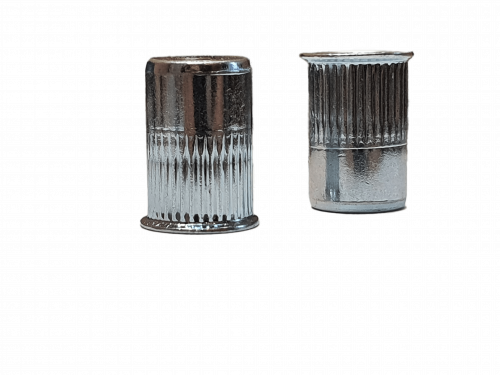 Резьбовая заклепка М10 с насечкой (сталь, уменьшенный борт, первая длина)