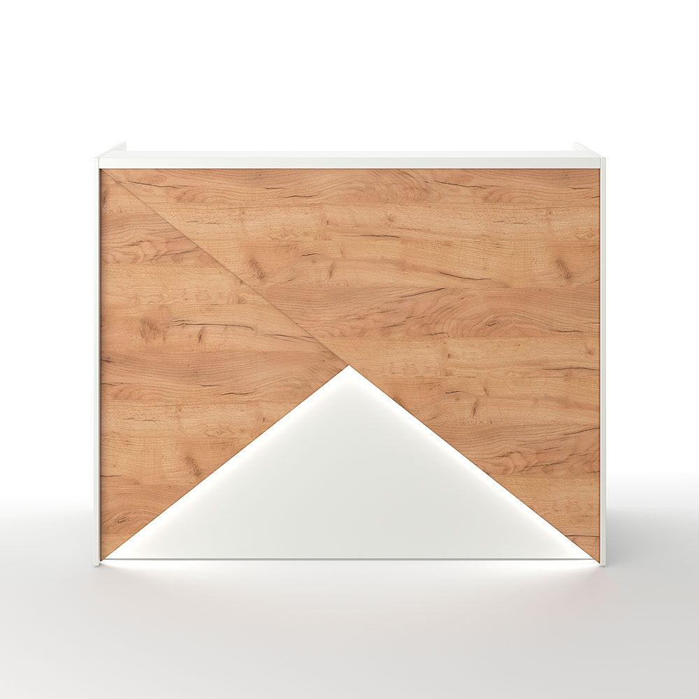 Ресепшн «Макс» Белый / Дуб Крафт золотой