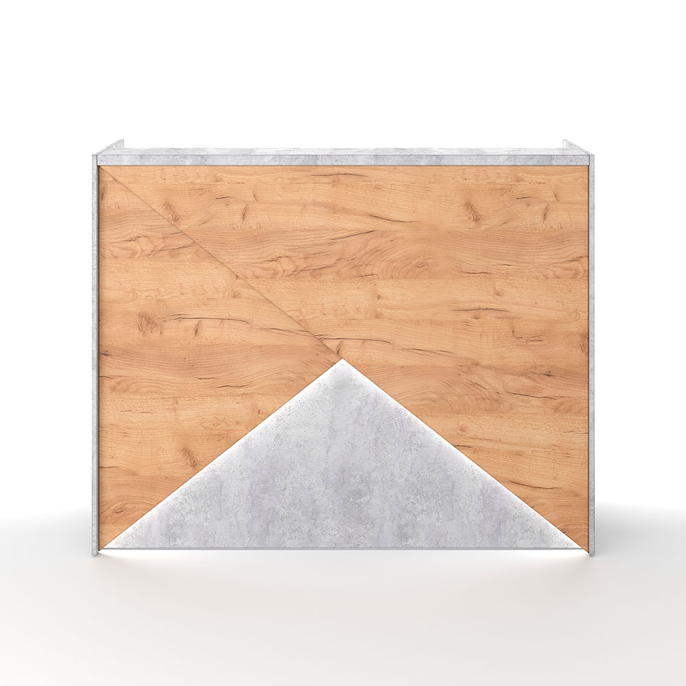 Ресепшн «Макс» Цемент Светлый / Дуб Крафт золотой