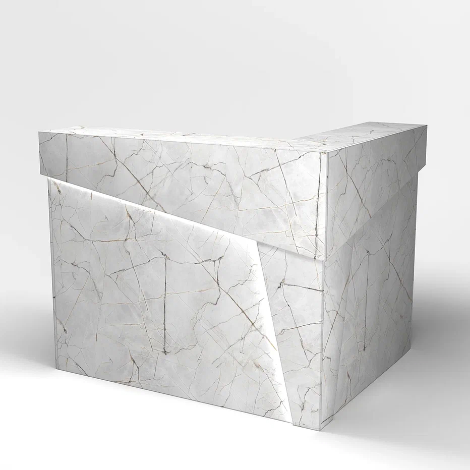 Ресепшн со скосом угловой оникс