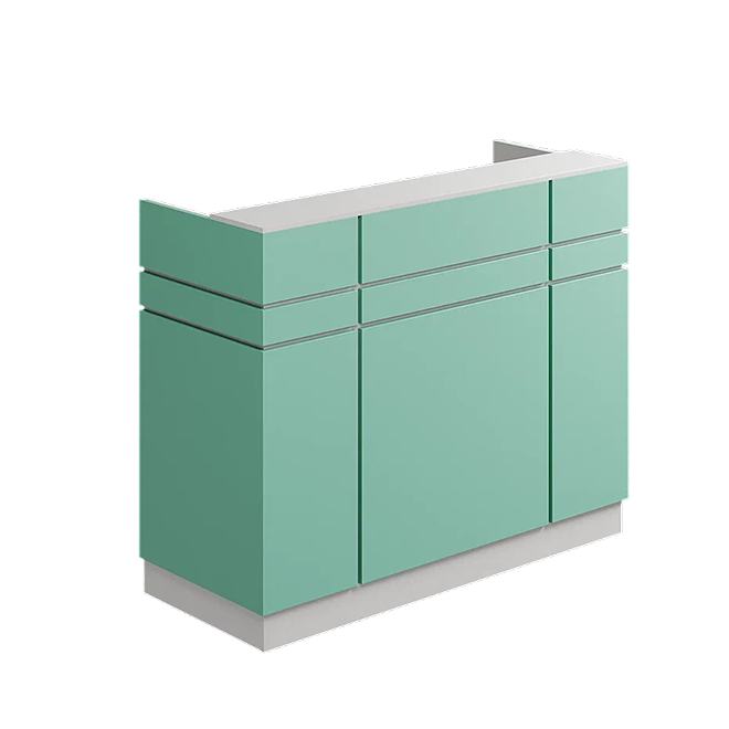 Ресепшн «Токио в МДФ пленке белый/иберис