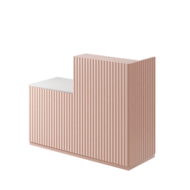 Ресепшн «Фьюжн без декора» в МДФ пленке камелия