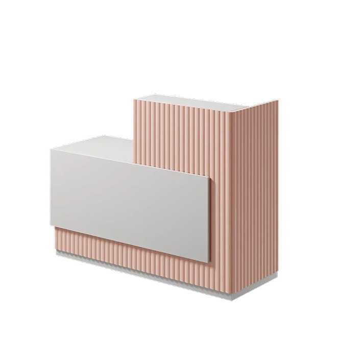 Ресепшн «Фбюжен» в МДФ пленке белый/камелия