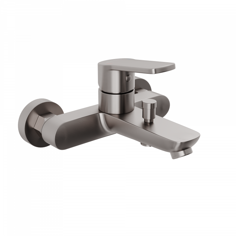 Смеситель для ванны и душа Abelsberg UNF25747BN Lineara, титан