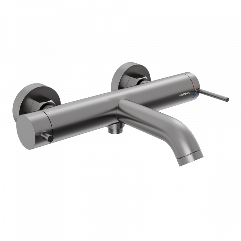 Смеситель для ванны и душа Abelsberg Fluida ERF22516GM, космическая сталь