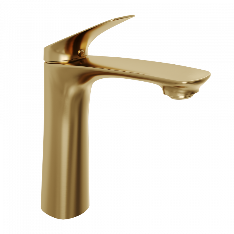 Смеситель для раковины Abelsberg Perfecta INF60101BG, королевское золото