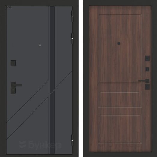 Входная дверь Бункер BN-12 - 03 Орех бренди