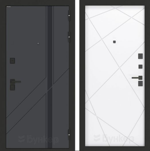 Входная дверь Бункер BN-12 - 24 Белый софт