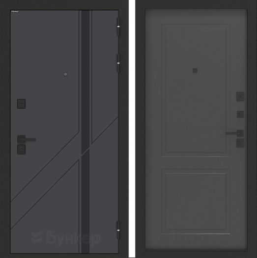 Входная дверь Бункер BN-12 - 11 Графит софт
