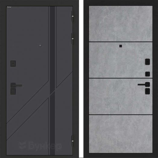 Входная дверь Бункер BN-12 - 25 Бетон светлый