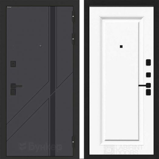 Входная дверь Бункер BN-12 - 27 RAL 9003 Эмаль белая