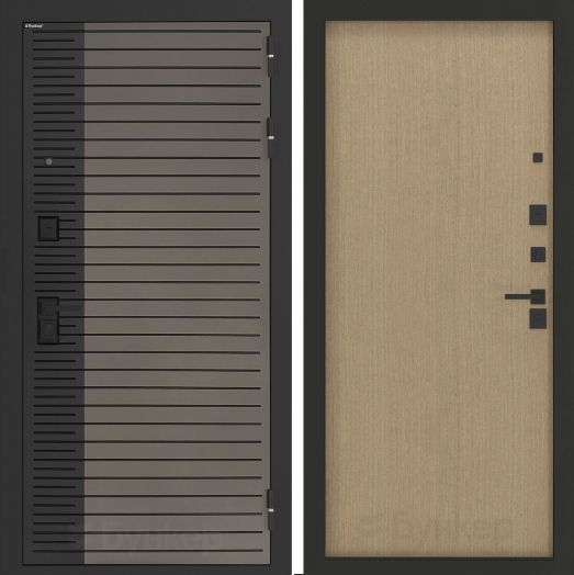 Входная дверь Бункер BN-15 - ДВП Венге светлый