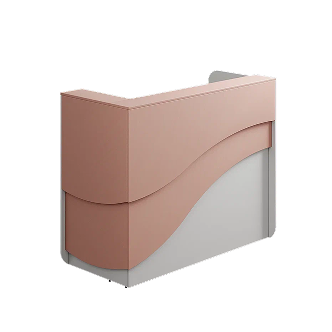 Ресепшн «Ривьера» в МДФ пленке белый/камелия