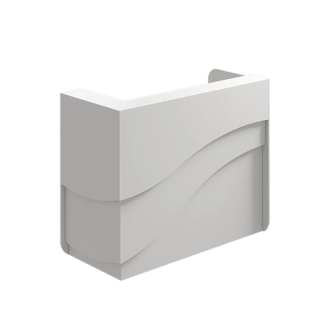 Ресепшн «Ривьера» в МДФ пленке белый