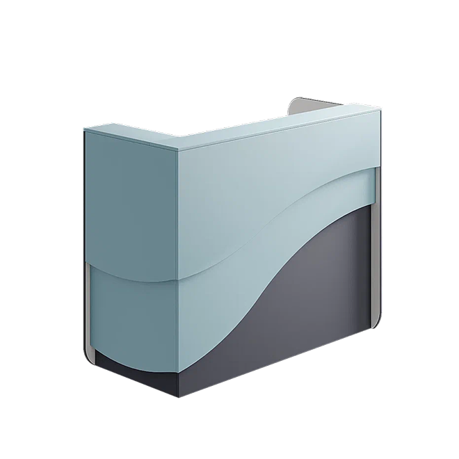 Ресепшн «Ривьера» в МДФ пленке сабон/скай