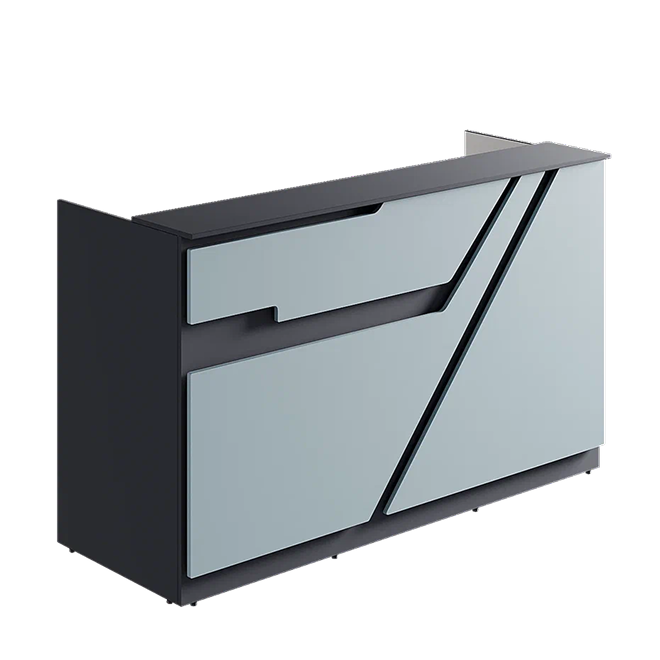 Ресепшн «Техно» в МДФ пленке сабон/скай