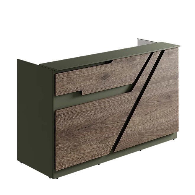 Ресепшн «Техно» в МДФ пленке фентале/дуб вотан