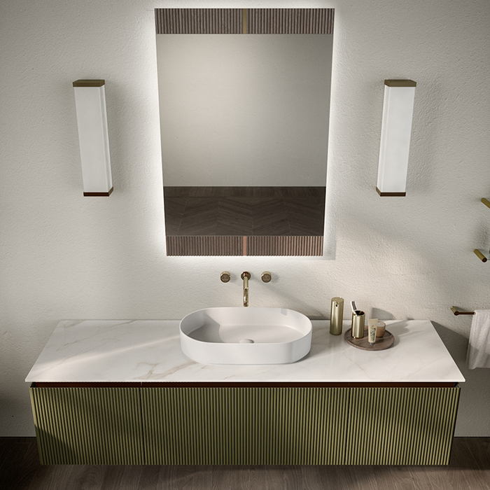 Комплект мебели №15 Oasis Naos 185х56x45 см две навесные тумбы и две боковины ФОТО