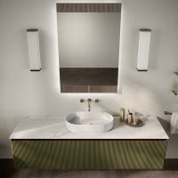 Комплект мебели №15 Oasis Naos 185х56x45 см две навесные тумбы и две боковины схема 2