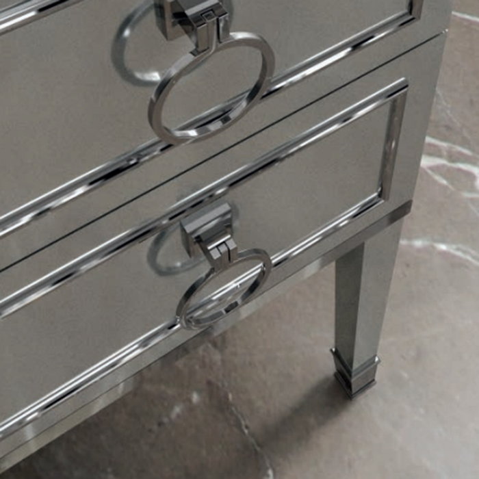 Комплект мебели №30 Oasis Lutetia 93х53х210 см напольная консоль с раковиной и столешницей с зеркалом ФОТО