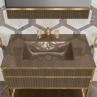 Комплект мебели №21 Oasis Academy 85х53х200 см напольная консоль с интегрированной в столешницу раковиной схема 4