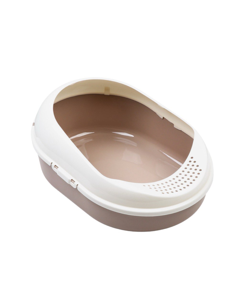 Лоток для кошек с бортом без сетки "Космо" 51,9 x37,8 x 21,3 см, коричневый